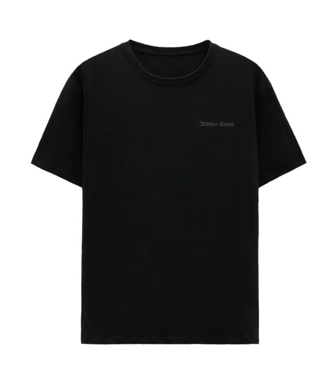 RidderStone men's t-shirt in black – soft cotton, short sleeve, everyday basic tee


