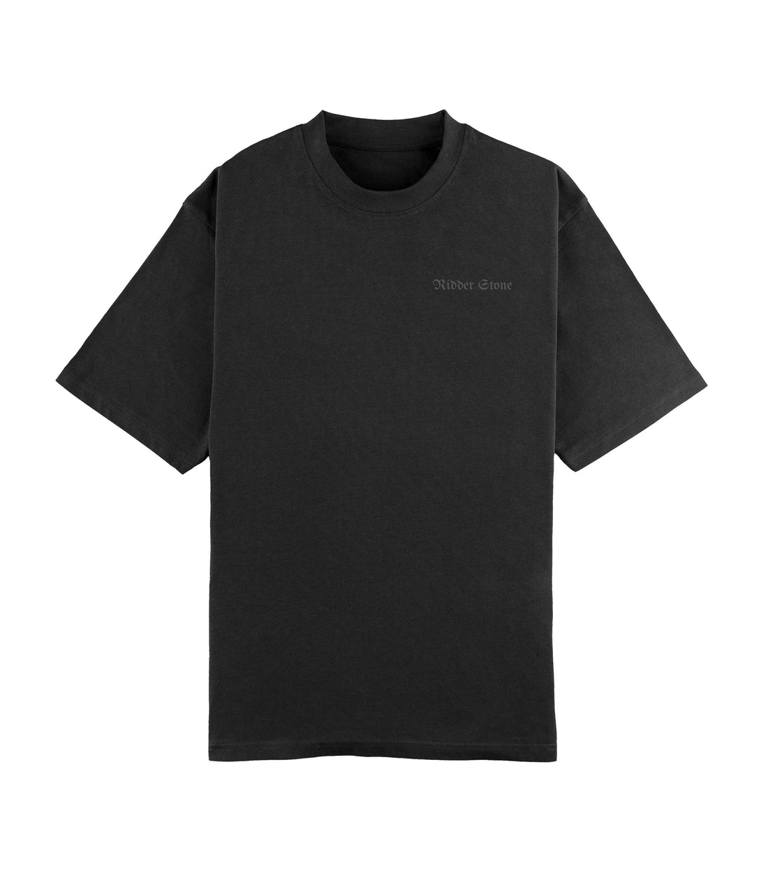 Dark grey basic t-shirt for men by RidderStone – soft cotton, minimal streetwear design, everyday essential